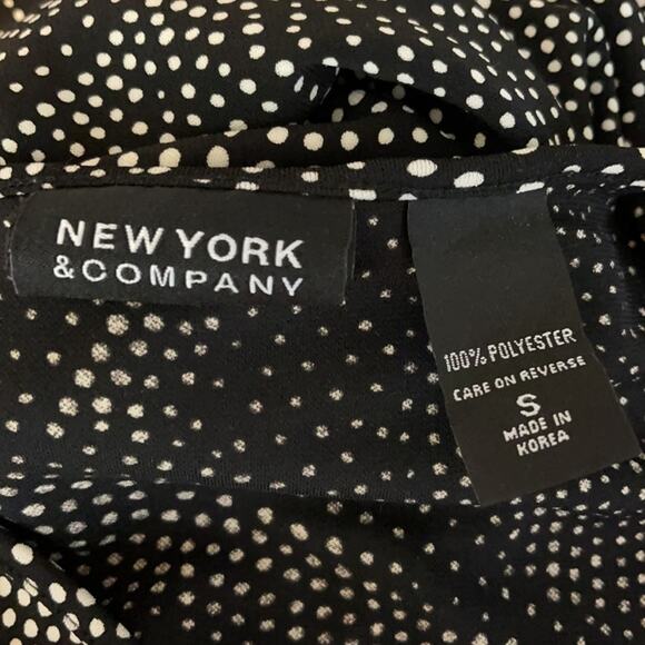 New York & Co Faux Wrap Splatter Dot Dress Size Small - Picture 8 of 8